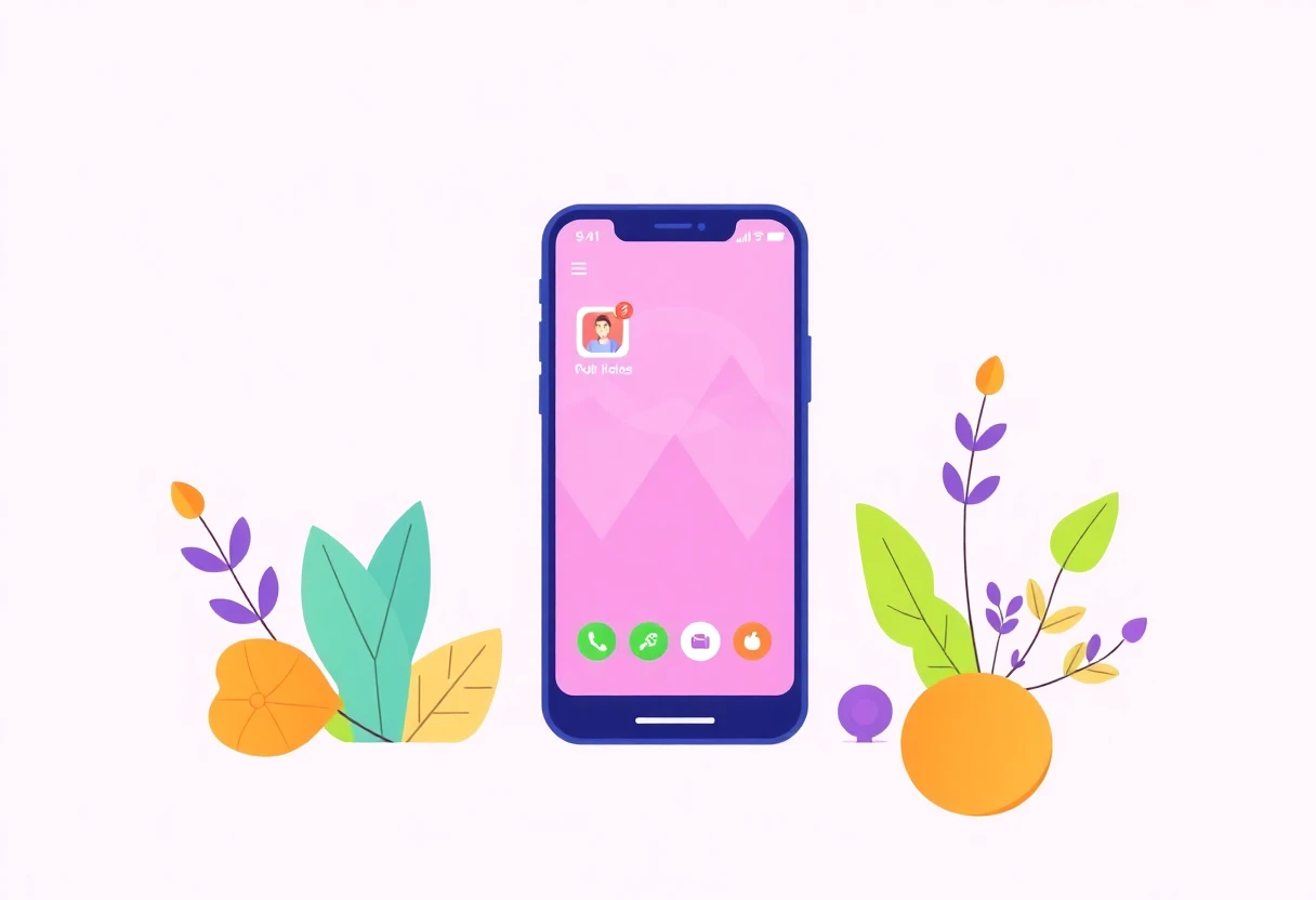 Illustrazione di app fotografiche