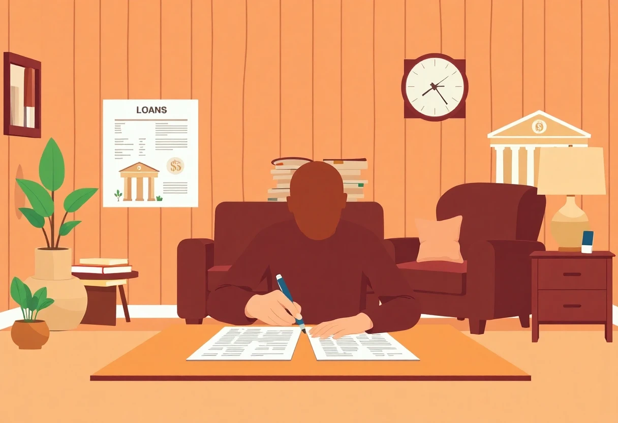 Signing loan documents