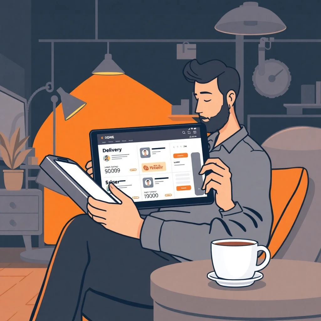 Reviewing delivery job listings