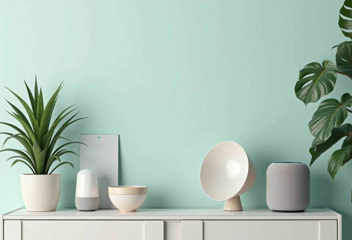 Smart Home Geräte im Wohnzimmer
