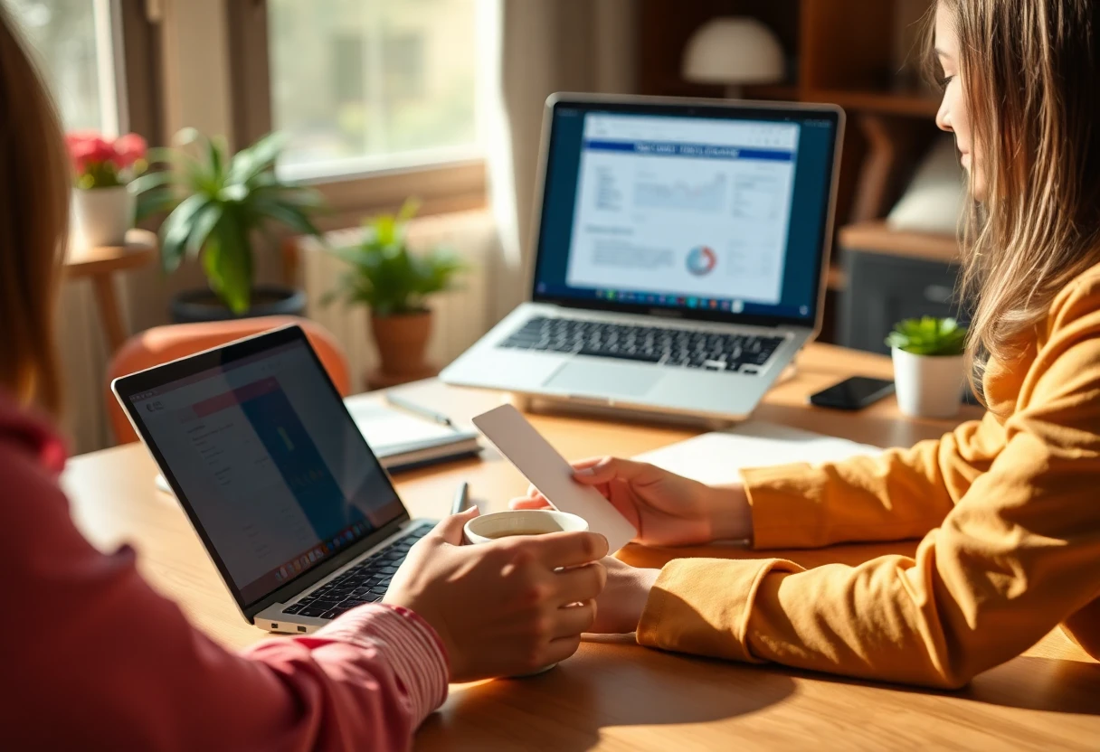 Submitting an online loan application