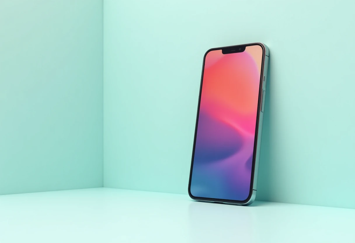 Mid-range smartphone display