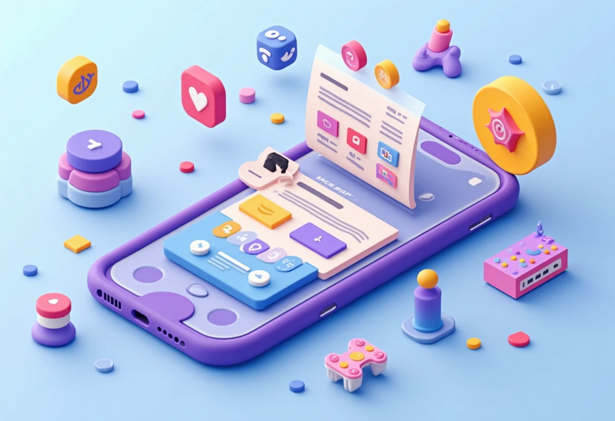 Creative social media app icons