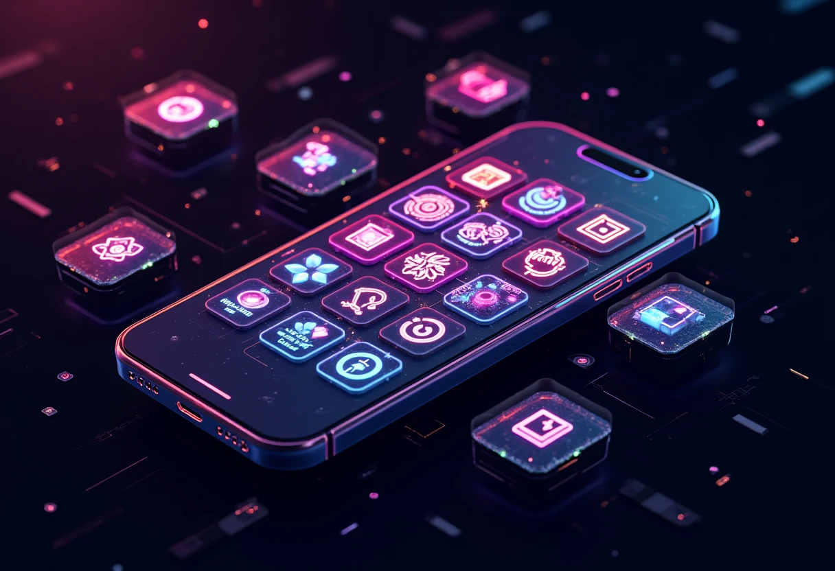 Overview of social media app icons