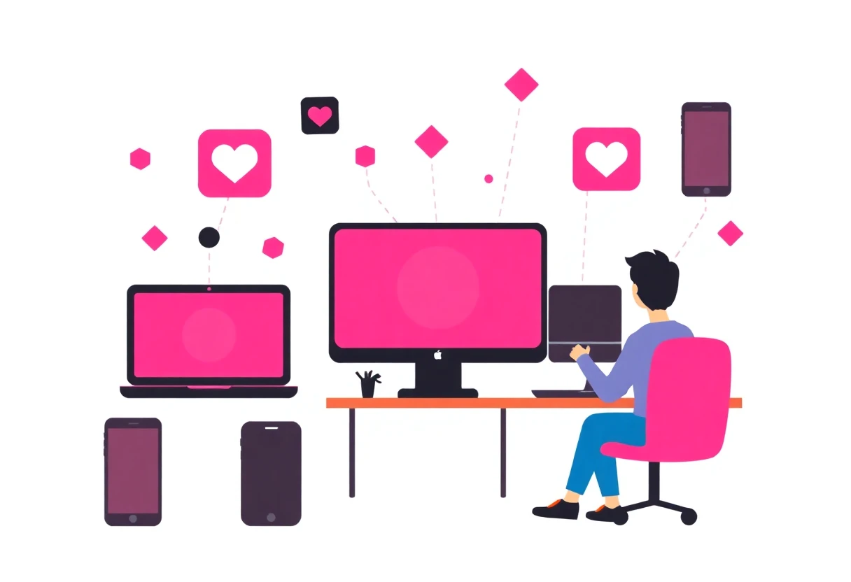 Digital communities forming connections