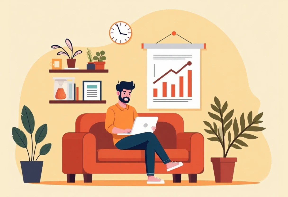 Softwareentwickler bei der remote-Arbeit