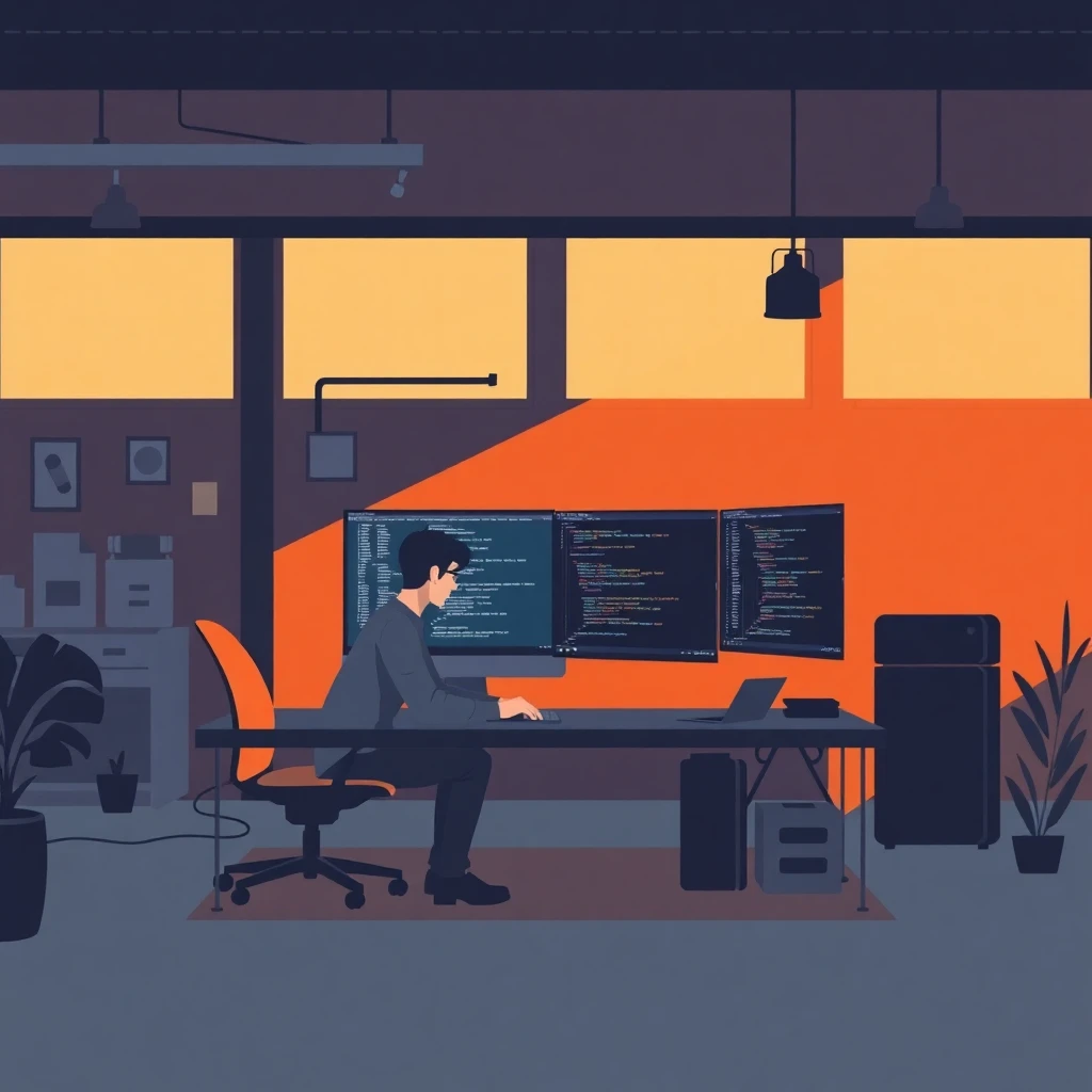 Developer at work