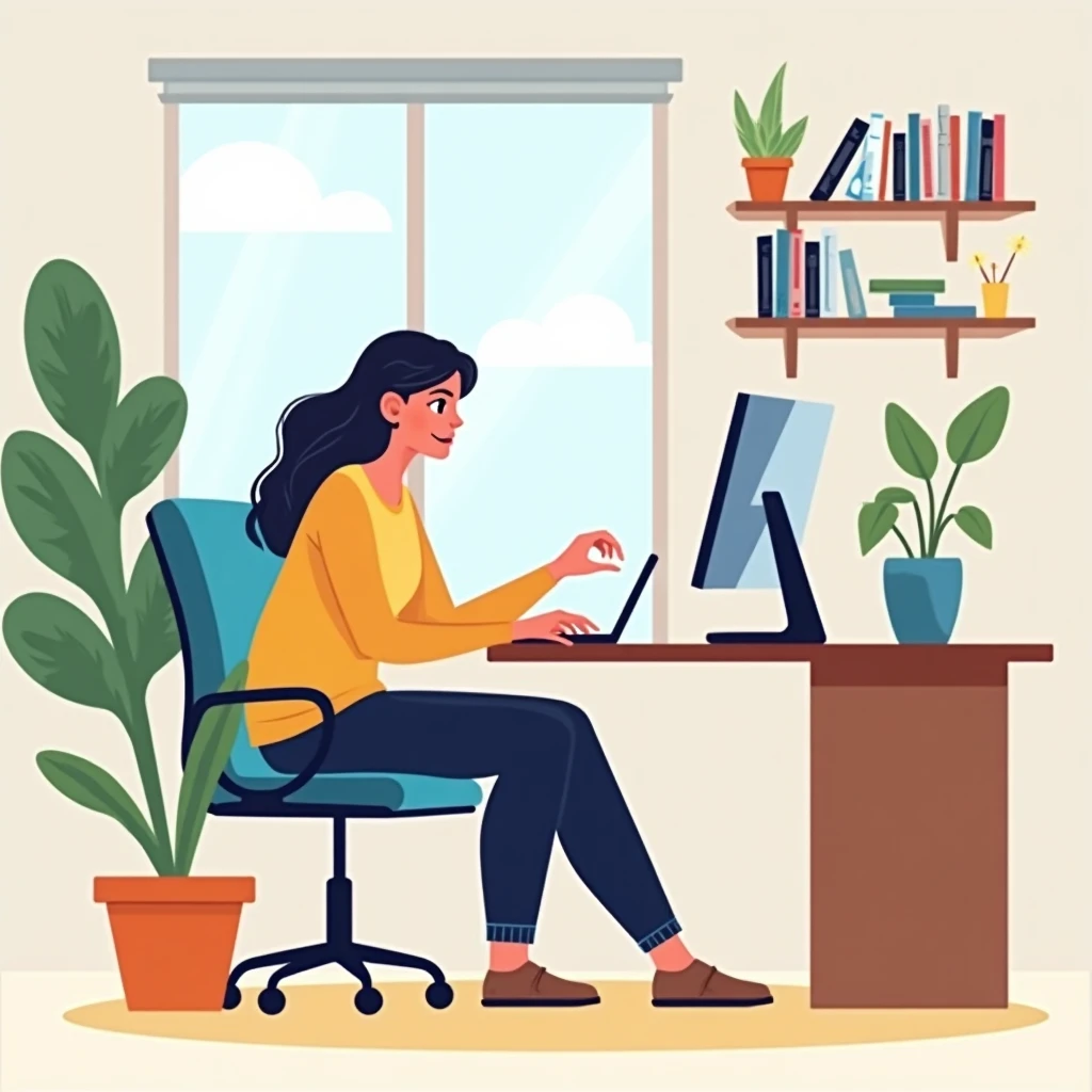 Remote work setup