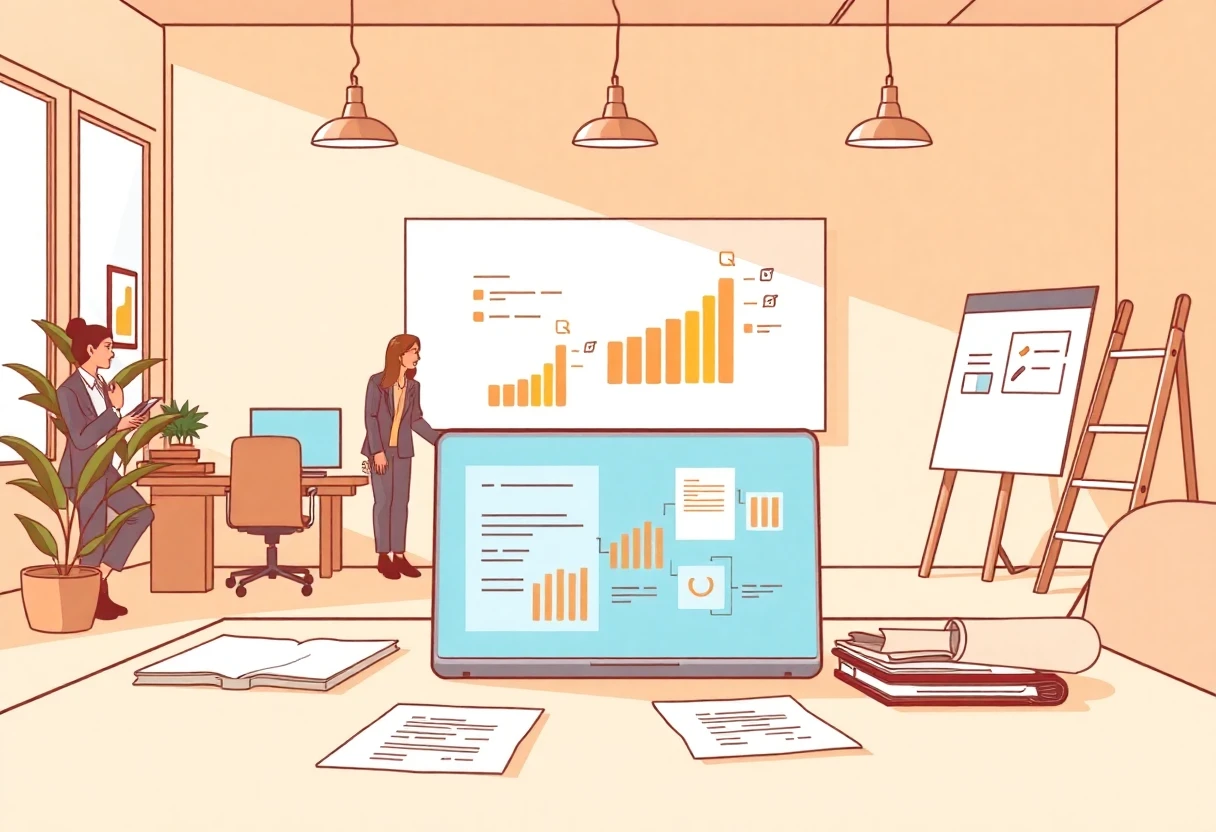 Career planning scene
