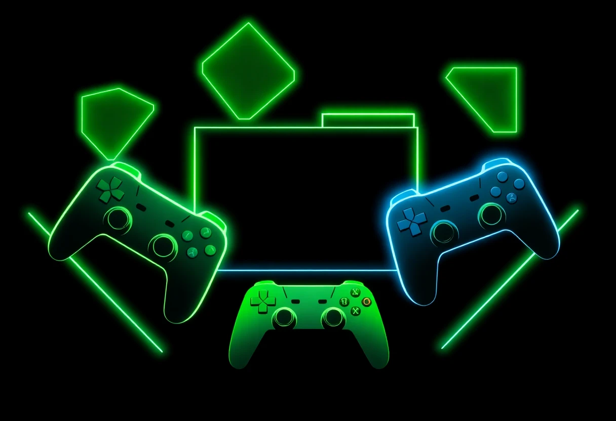 Competitive gaming environment illustration