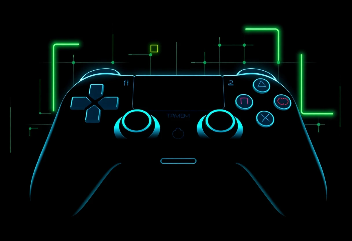 Ilustración de desarrollo de videojuegos