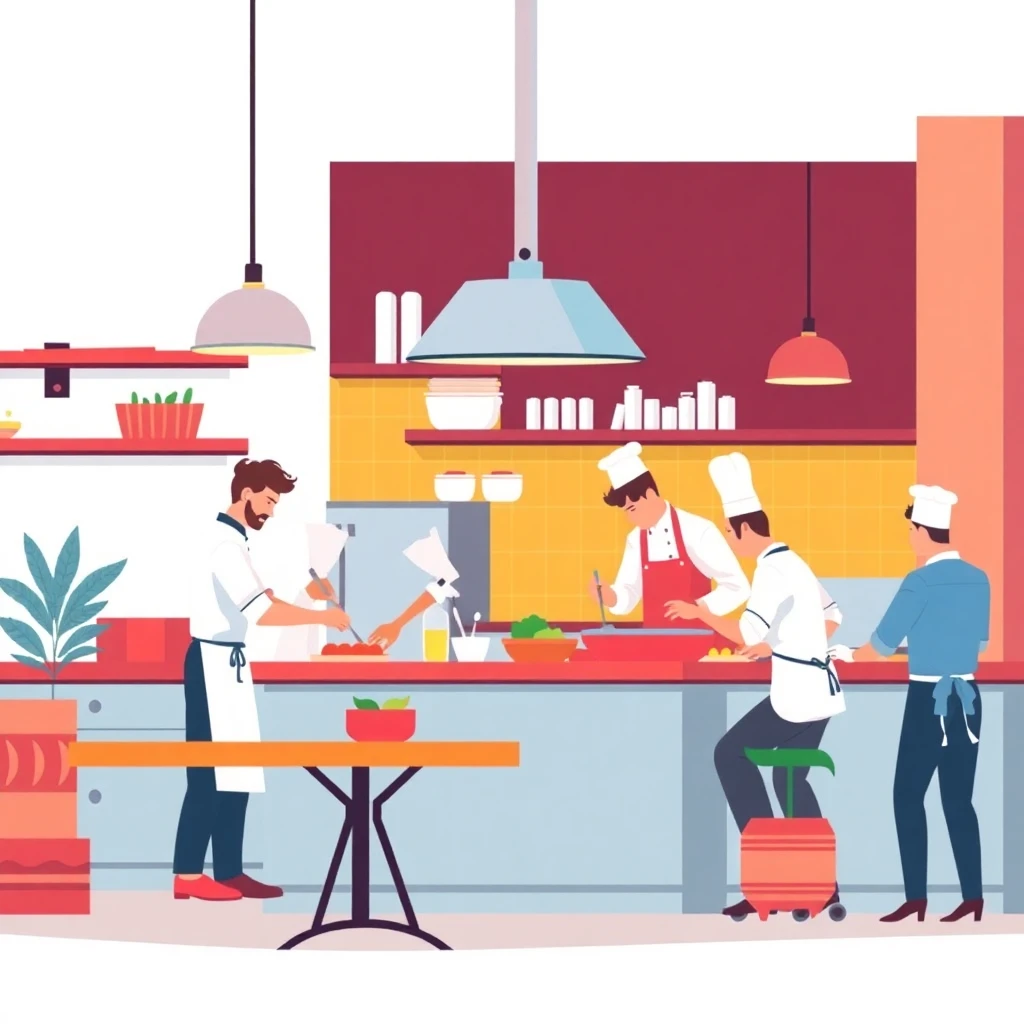 Chefs en acción