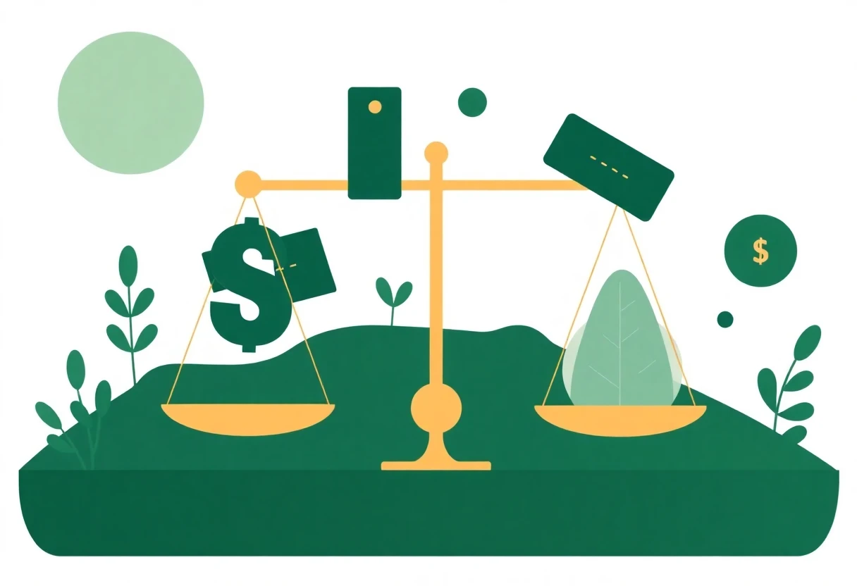 Illustration of financial decision-making