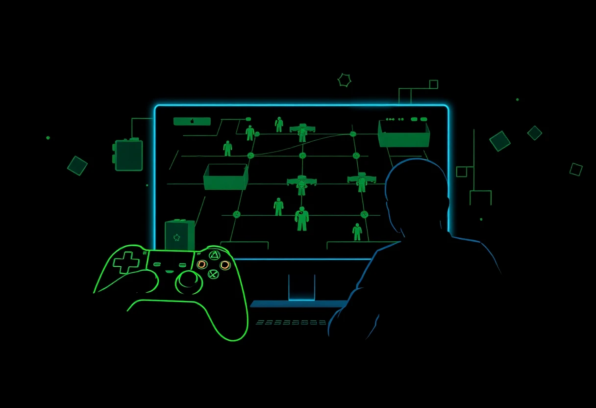 Abstract gaming motifs