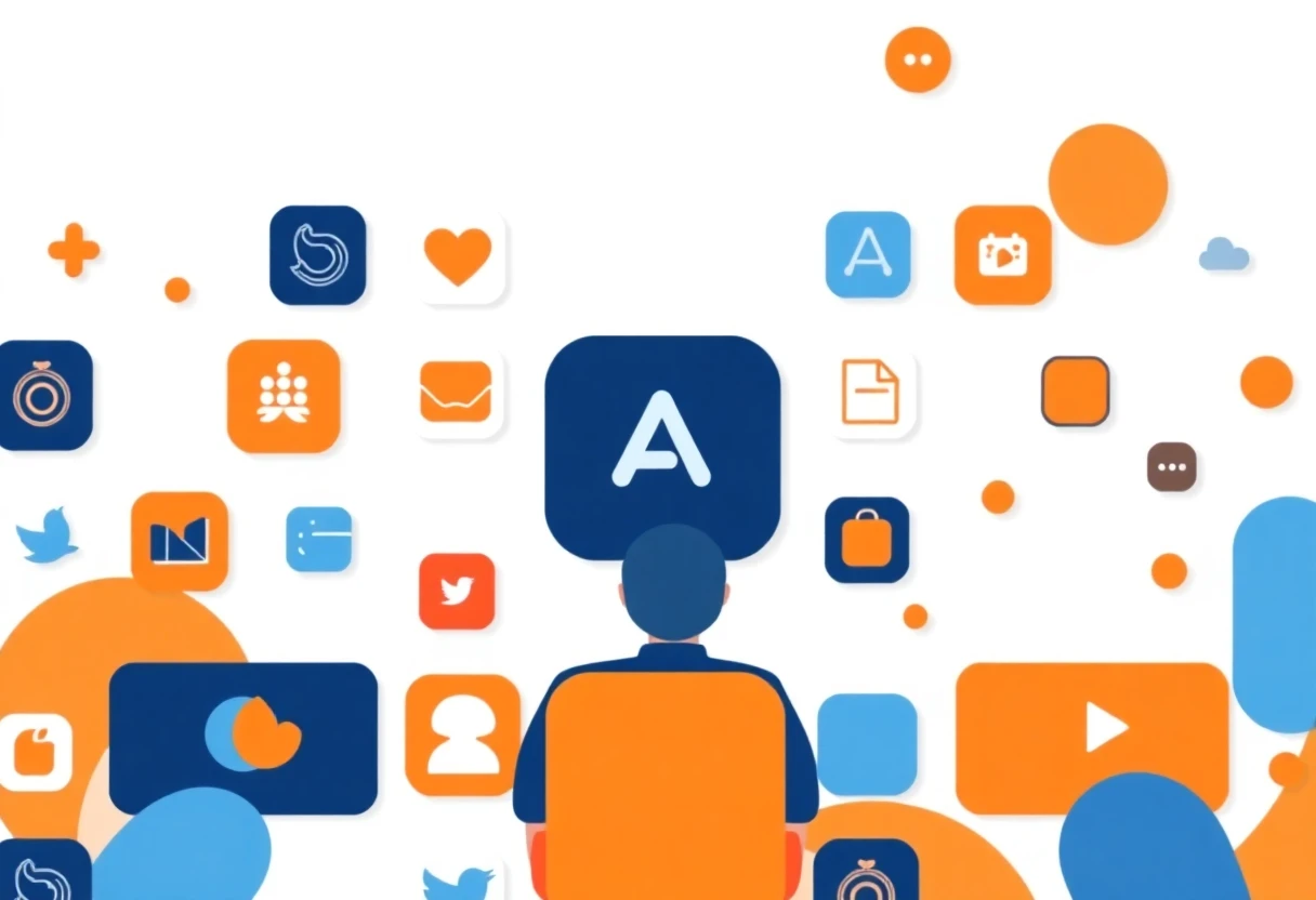 Streaming app diversity illustration