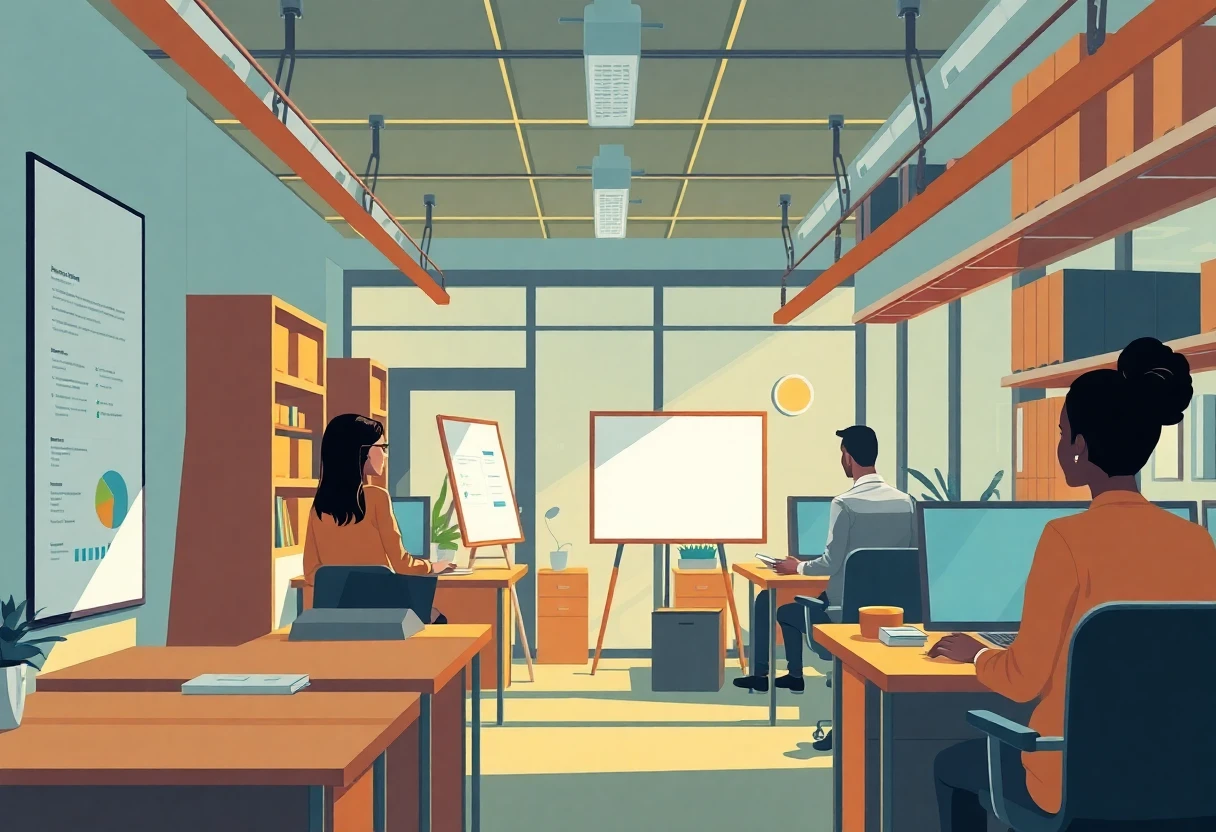 Ambiente di lavoro logistico