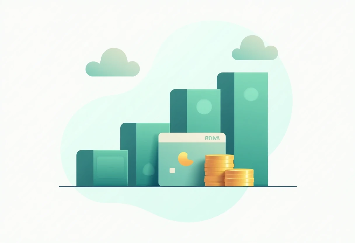 Ilustración de crecimiento financiero