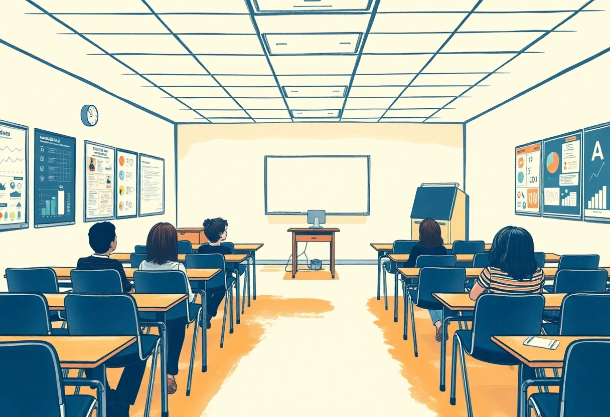 Traditional classroom setting