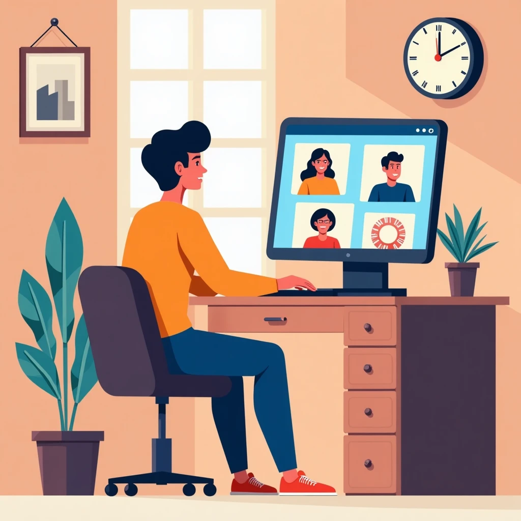 Remote teaching setup