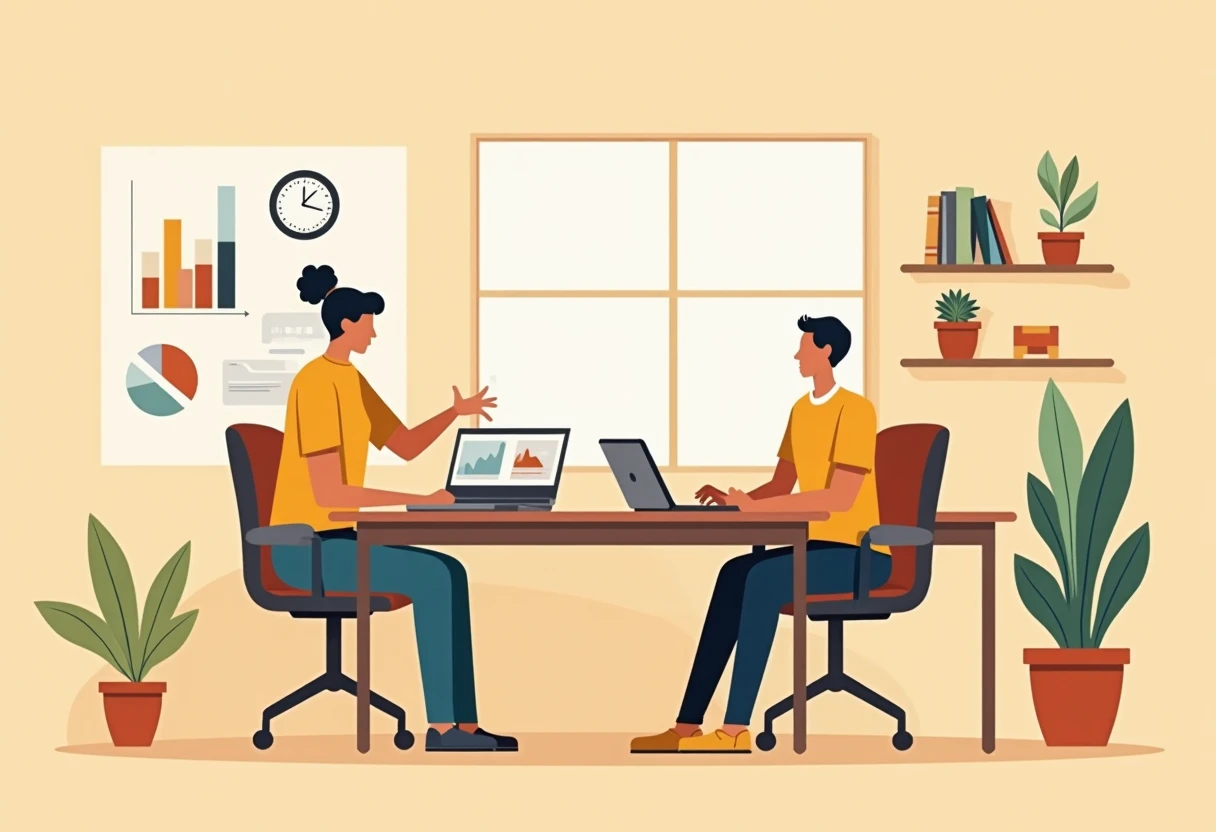 Admin and office roles illustration