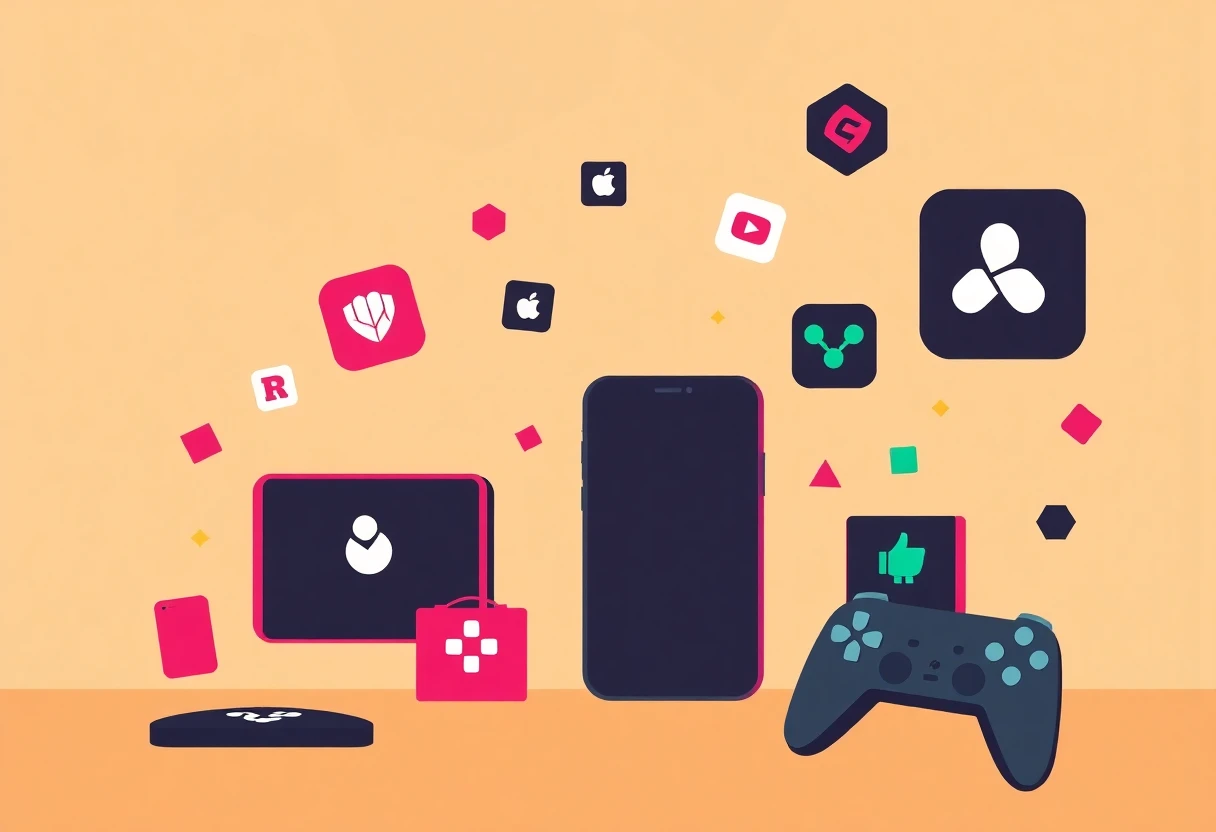 Illustration of top fitness and health apps