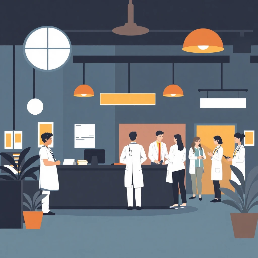 Frontline healthcare job scene