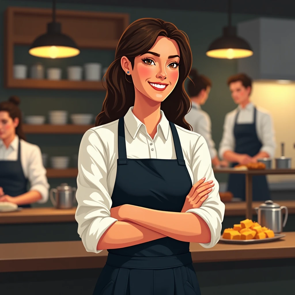 Hospitality manager at work