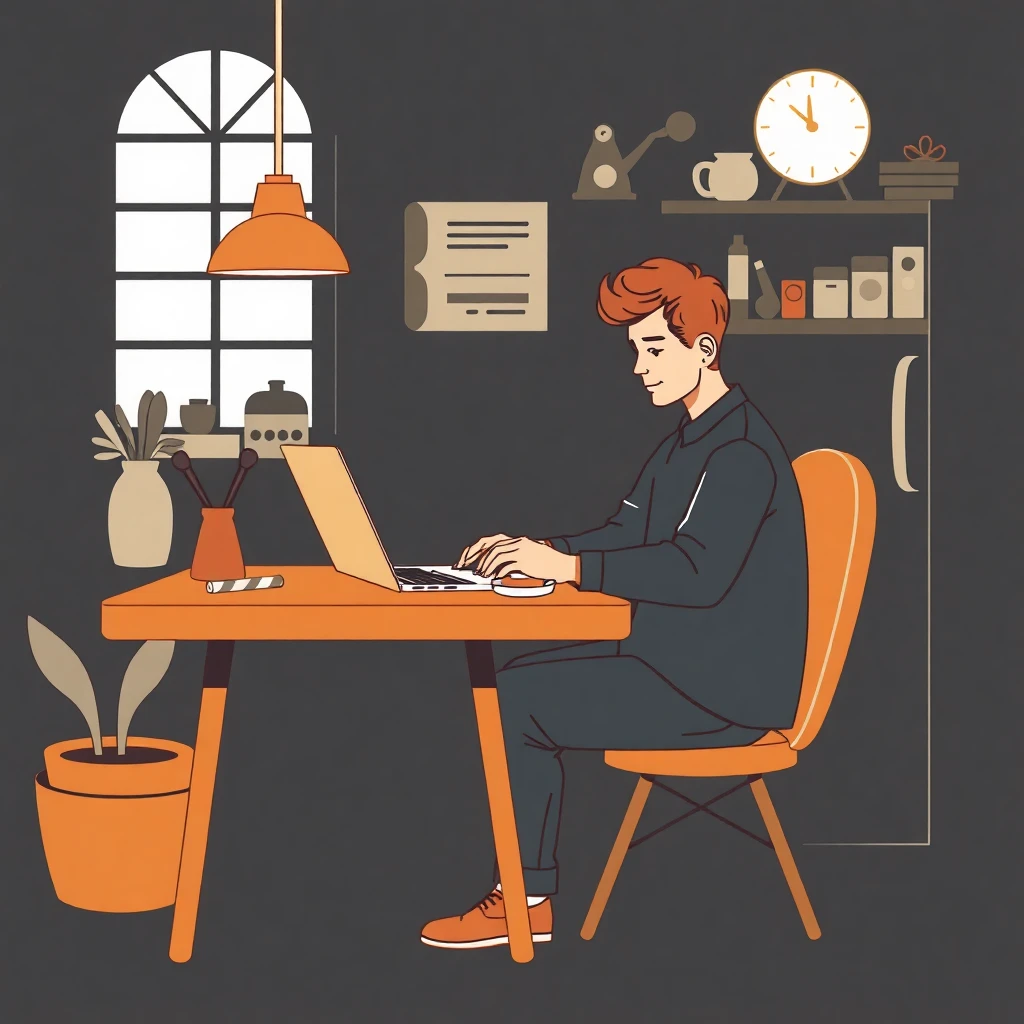 Remote work setup