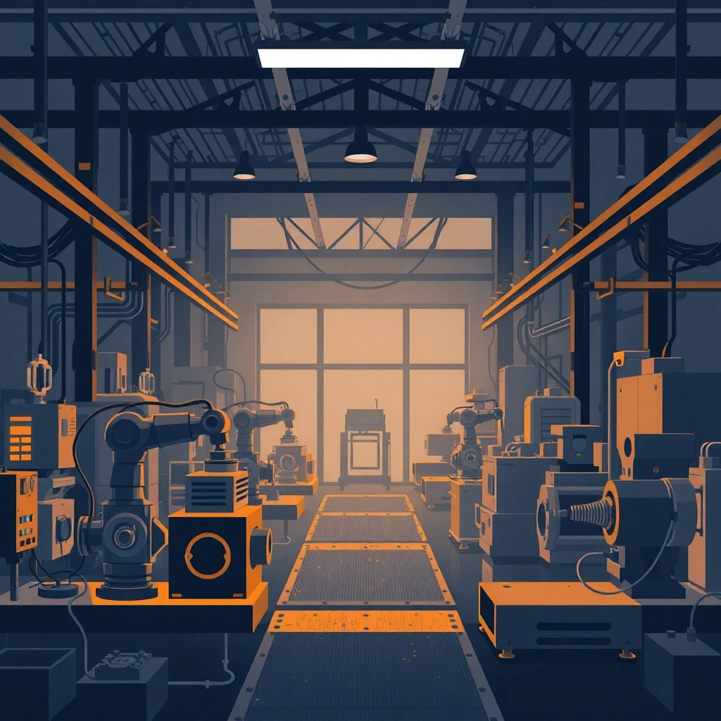 High-tech manufacturing plant