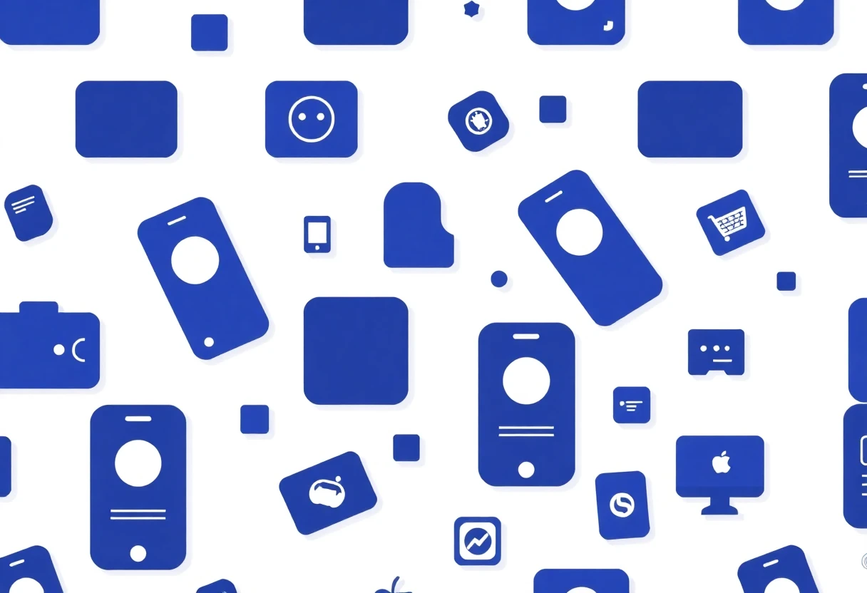 Shopping app hub illustration