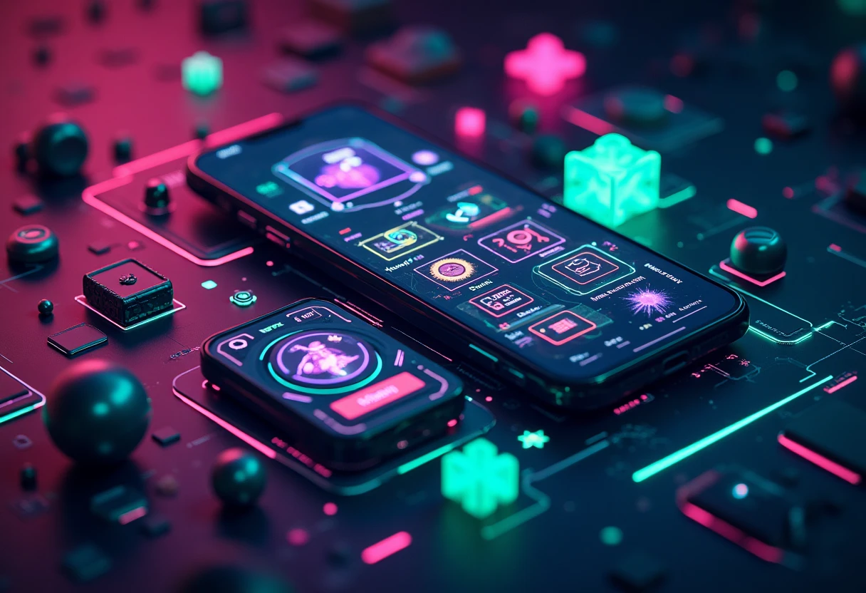 Social media apps interface