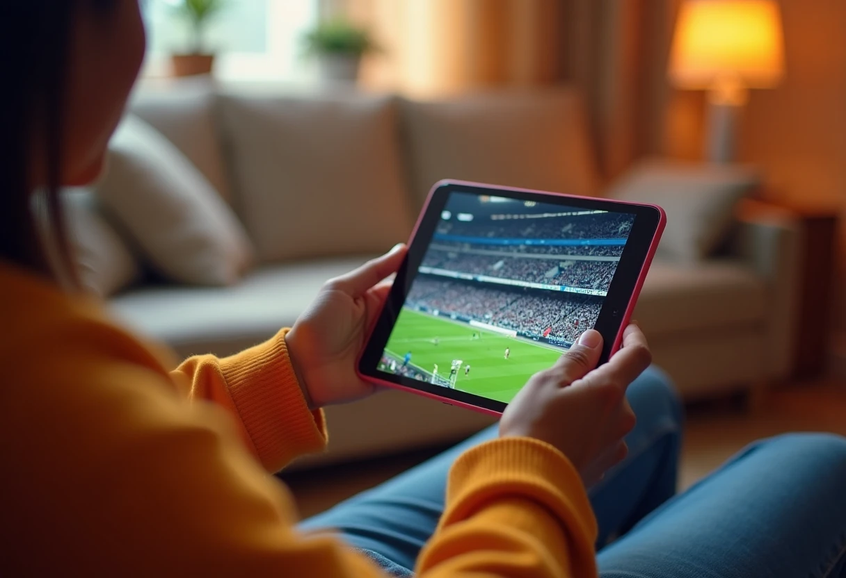 Watching live sports on a streaming app