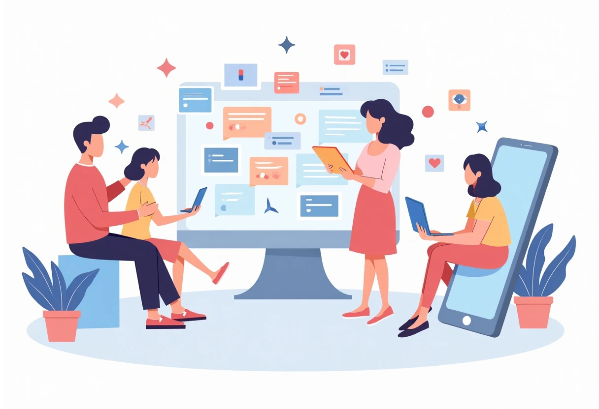 Engaged online community within social media apps