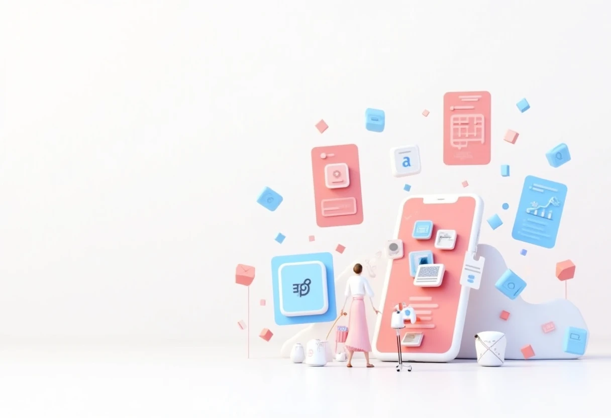 Colorful app icons for budgeting