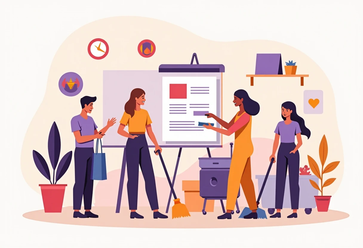 Diverse cleaning roles