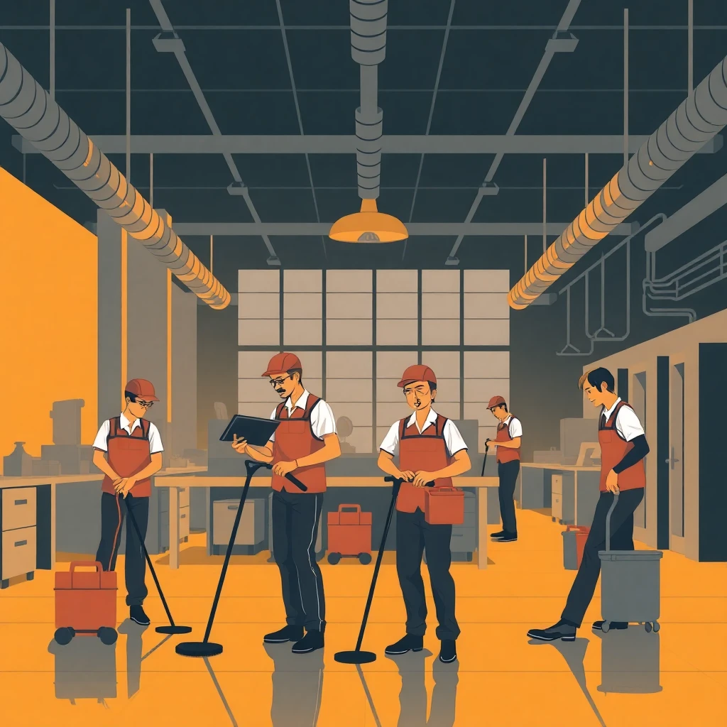 Team-based cleaning job