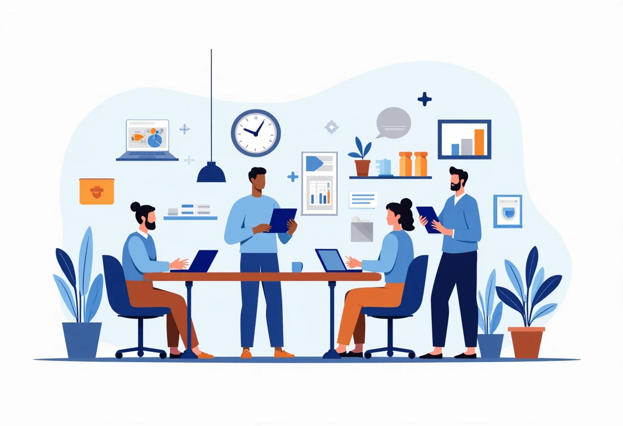 Modern customer service team