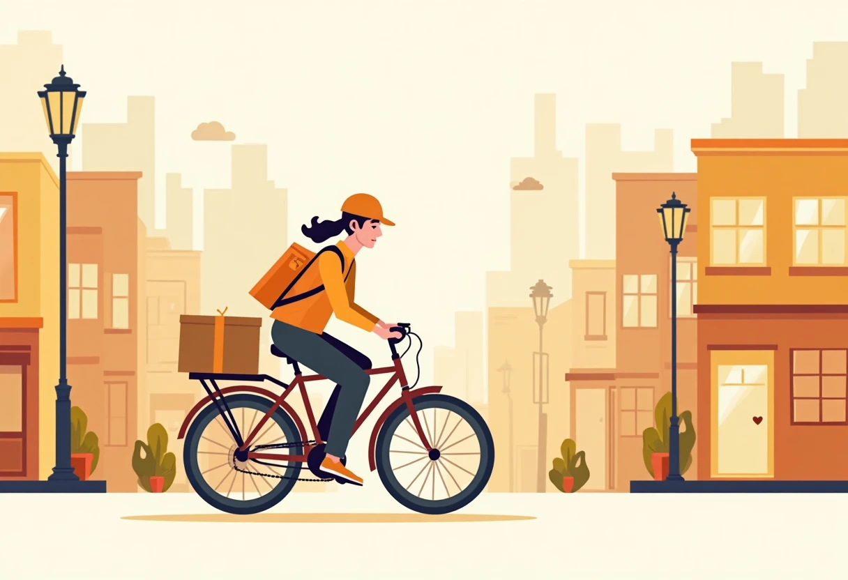 Part-time delivery in the city