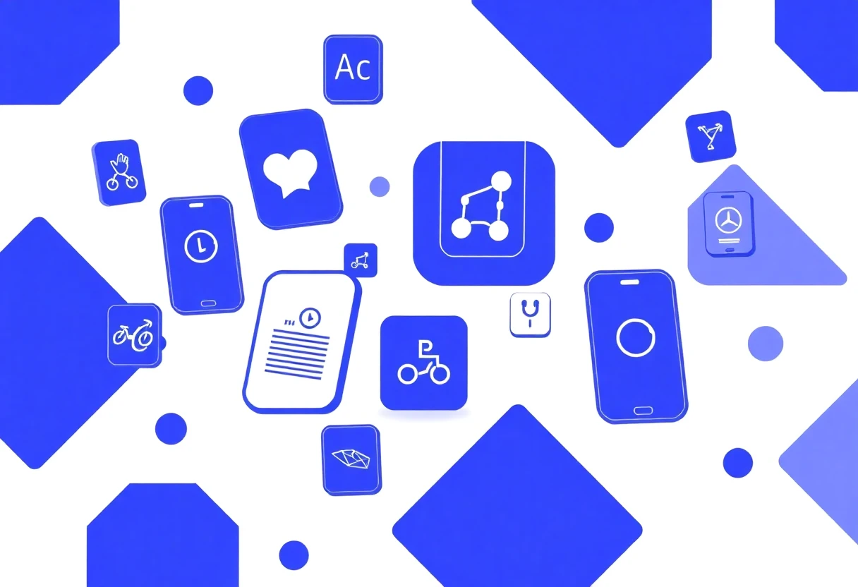 Curated fitness app grid