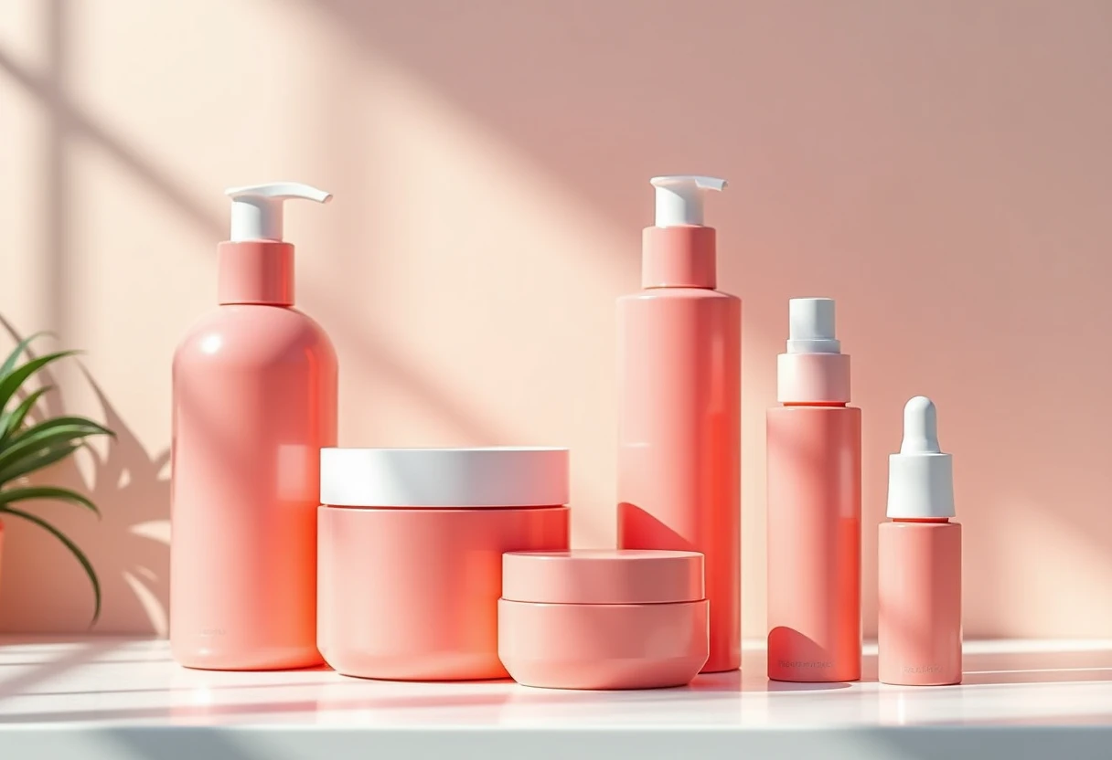 Diverse hair care products on a countertop