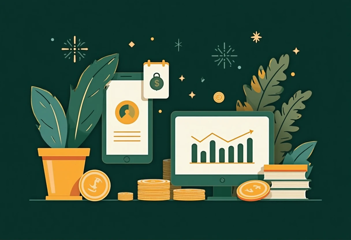 Illustration of personal loans concept