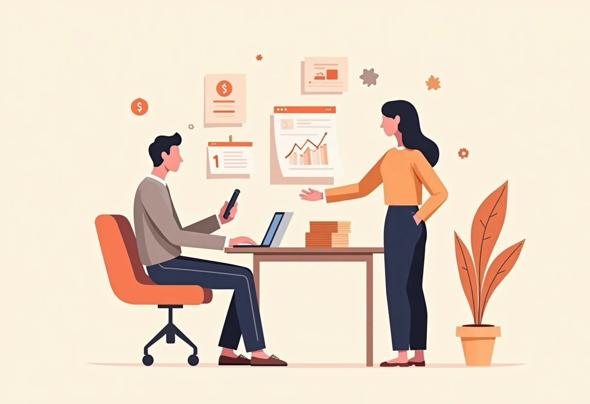 A professional evaluates loan documents