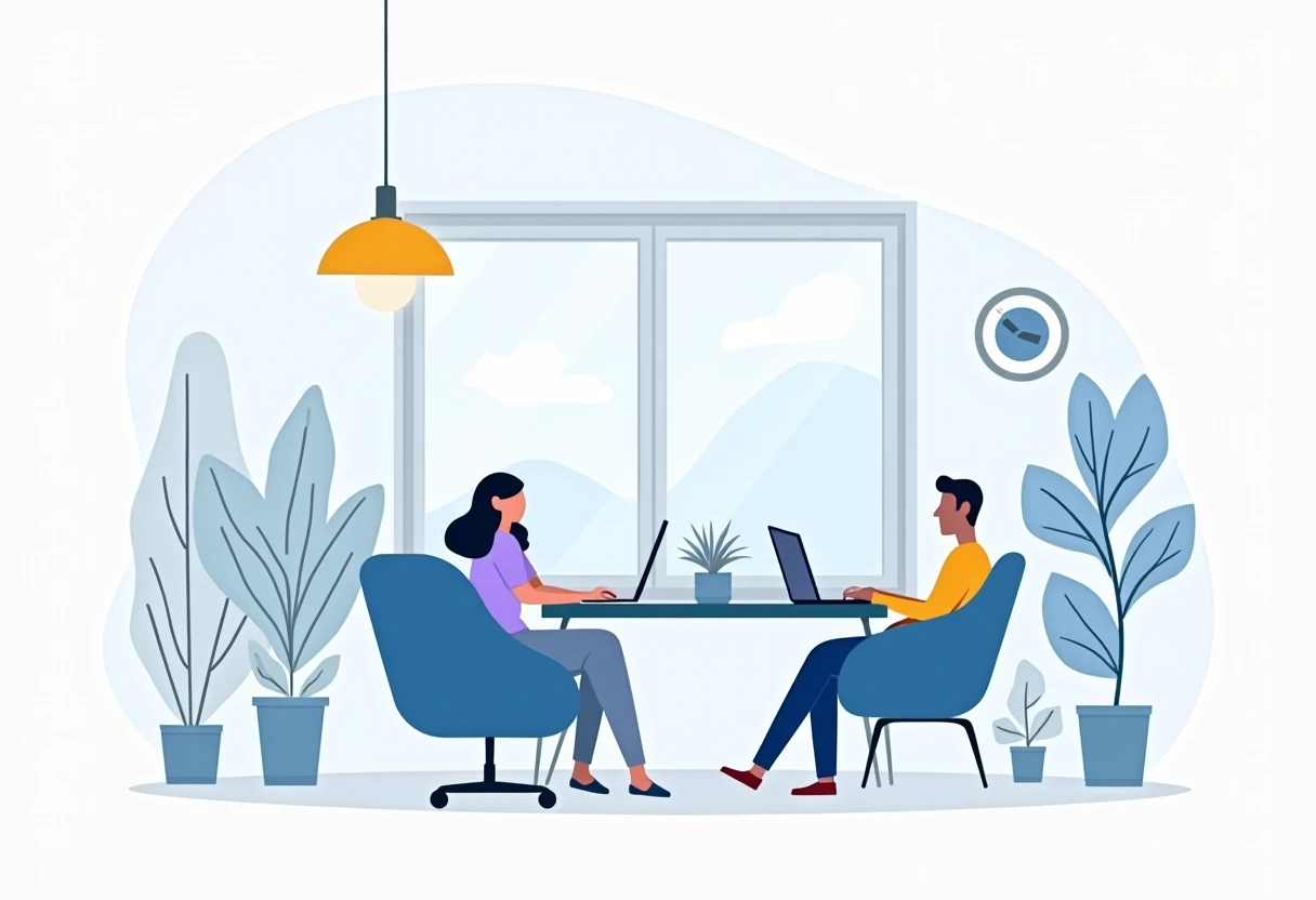Remote work setup