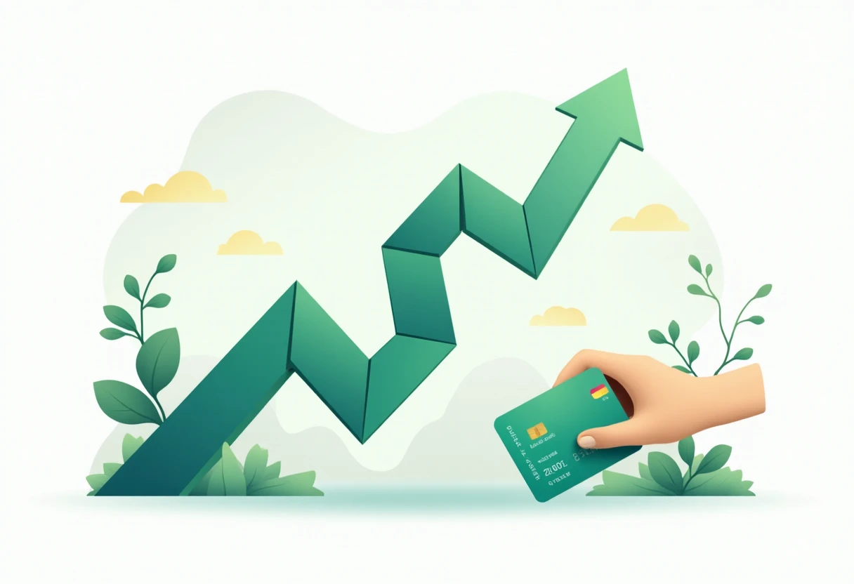Visualizing financial growth with credit card rewards