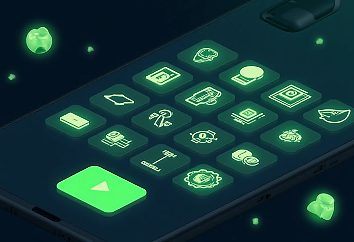 Abstract representation of Roblox skin apps