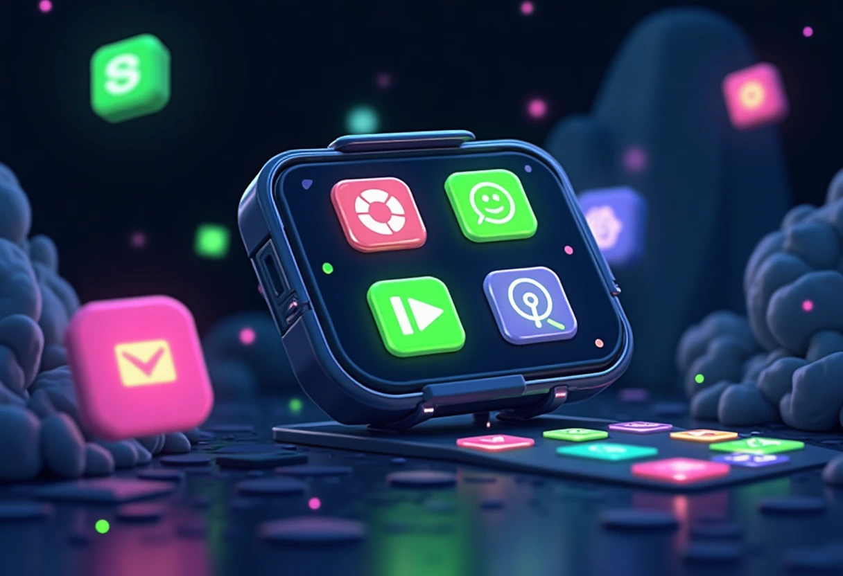 Abstract representation of Roblox skin apps