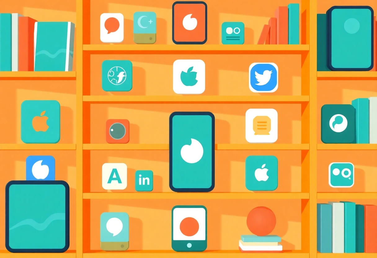 Curated app discovery illustration
