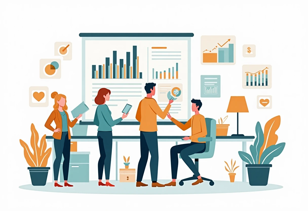 Flexible work arrangement illustration