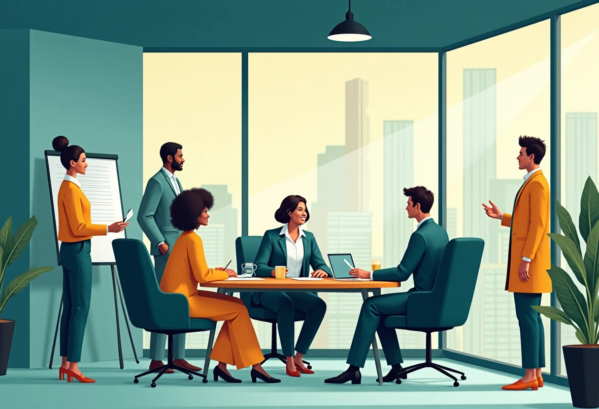 Executive office meeting