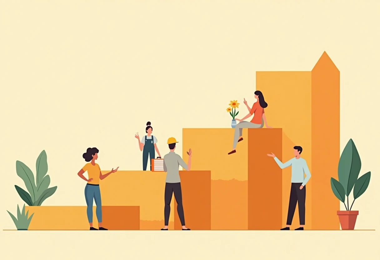 Career growth illustration